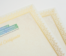 Metallic gold and CMYK full colour